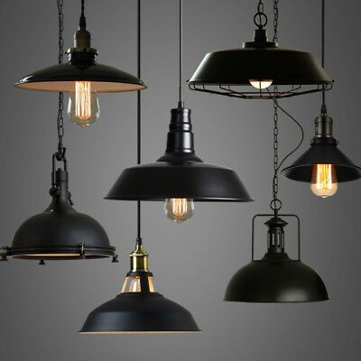 Industrial Loft Warehouse Barn Pendant Lamp Indoor Hanging Ceiling Light Fixture | eBay Loft Warehouse, Diy Industrial Lighting, Industri Modern, Lustre Industrial, Hanging Ceiling Light, Diy Lampe, Industrial Ceiling Lights, Industrial Chandelier, Light Hanging