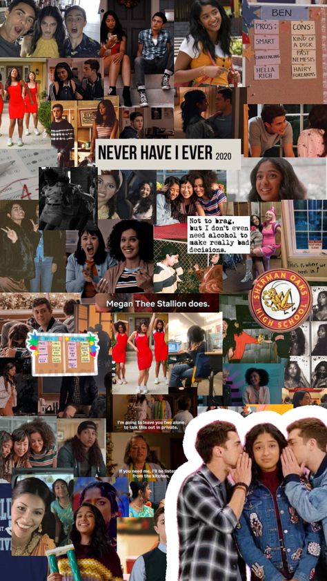 Never have I ever! 💜 #neverhaveiever #paxtonhall #bengross Diy Photo Book, Teen Shows, Never Have I Ever, Collage Poster, Writing Words, Me Tv, Iconic Movies, Best Series, Aesthetic Collage