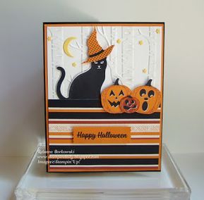 Cat With Witch Hat, Halloween Cards Diy, Fall Greeting Cards, Cards Halloween, Spooky Cat, Carte Halloween, Halloween Cards Handmade, Halloween Greeting Card, Fall Scrapbook