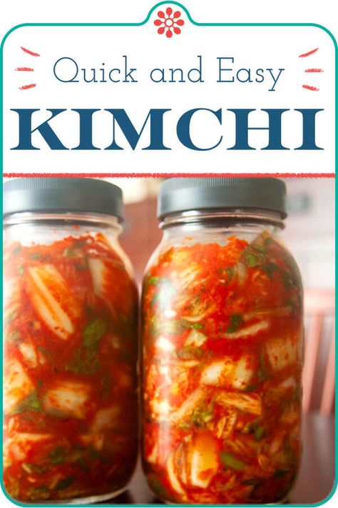 Quick Kimchi (Mak Gimchi) Easy Kimchi Recipe Simple, How To Make Kimchi Step By Step, How To Make Kimchi, Kimchi Easy, Korean Kimchi Recipe, Traditional Kimchi Recipe, Quick Kimchi, Easy Kimchi, Fermented Vegetables Recipes