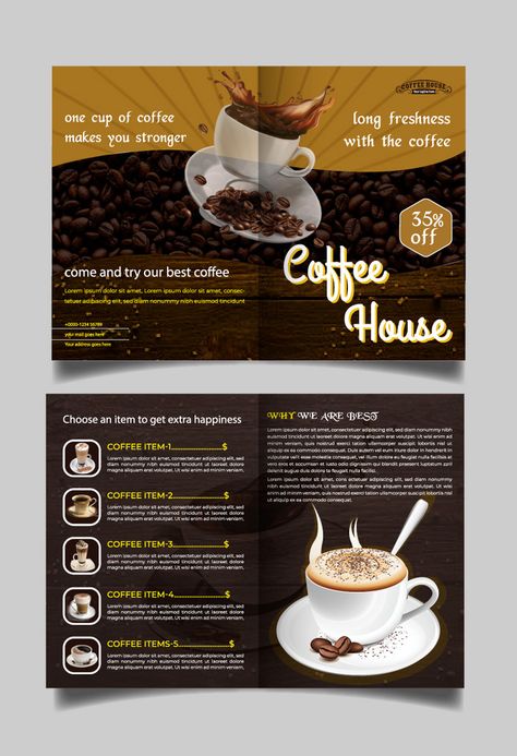 Coffee Shop Menu Brochure Design Template#pikbest##Templates Coffee Brochure Design Ideas, Coffee Shop Brochure Design, Menu Design Coffee Shop, Coffee Shop Menu Ideas, Coffee Shop Brochure, Menu Brochure Design, Coffee Brochure, Coffee Shop Menu Design, Shop Menu Design