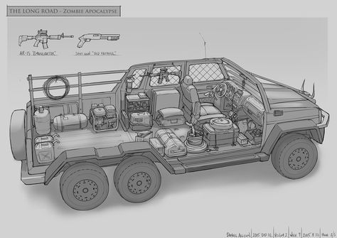 FZD School of Design Zombie Survival Vehicle, Feng Zhu Design, Feng Zhu, Apocalypse World, Post Apocalyptic Art, Bug Out Vehicle, Apocalypse Survival, Survival Shelter, Zombie Survival