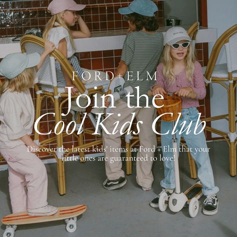 Get ready to shine bright and play hard with the coolest new gear in town! 🛼🛝The newest kids' arrivals have just landed at Ford + Elm, and they are bursting with fun and style. Join the "Cool Kids Club" and explore these playful pieces that are perfect for your little trendsetters. — From new Banwood Bikes + Skateboards to unique games, these latest additions are designed to make the summer day's memorable! Cool Kids Club, Kids Items, Kids Club, Play Hard, The Cool, Shine Bright, New Kids, Summer Days, Trend Setter