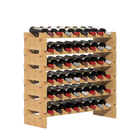 sogesfurniture Floor Wine Racks, Stackable Modular Wine Rack Small Wine Storage Rack Free Standing Solid Natural Wood Wine Holder Display Shelves, (Natural, 8 X 6 Rows (48 Slots)), BHCA-BY-WS6848M : Amazon.ca: Home Small Wine Storage, Wood Wine Holder, Wood Storage Rack, Wine Rack Cabinet, Wine Rack Storage, Wine Collection, Wine Holder, Wine Racks, Wood Storage