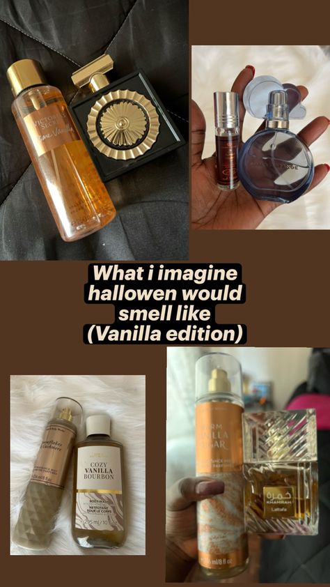 Smell delicious the whole of Halloween season. Perfumes.scent layering. Scents. Vanilla scents. Vanilla perfumes Scent Layering, Vanilla Perfumes, Perfume Layering, Layering Combos, Smell Nice, Vanilla Perfume, Perfume Scents, Best Perfume, Bourbon