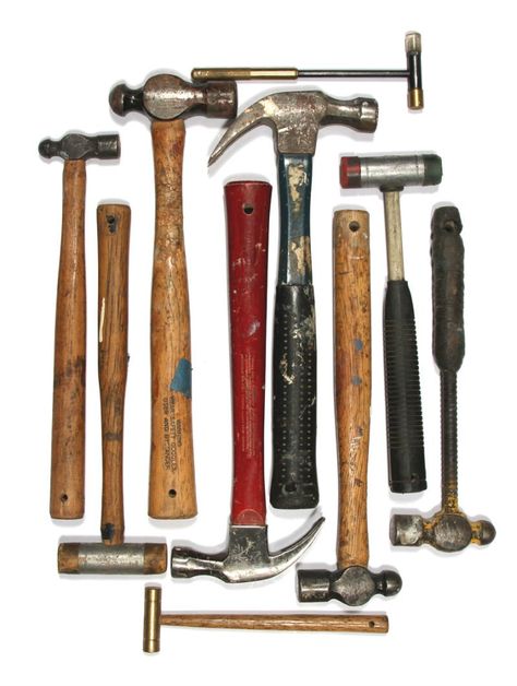 3 Types of Hammers Every DIYer Should Know - Bob Vila Steampunk Bedroom, Apocalypse Survival Gear, Antique Hand Tools, Welding Gear, Metal Bender, Blacksmith Tools, Claw Hammer, Bob Vila, Home Workshop