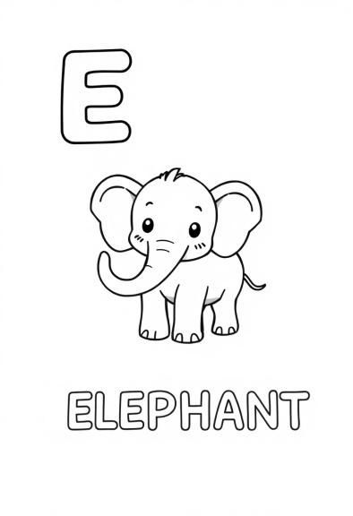 Explore the world of letters with our fun and educational letter E coloring pages! 📚️ Perfect for kids to color and learn about the alphabet. 🎨 Alphabet Coloring Pages, Alphabet Coloring, Letter E, Feelings And Emotions, The Alphabet, Explore The World, To Color, Letter Prints, Free Printables