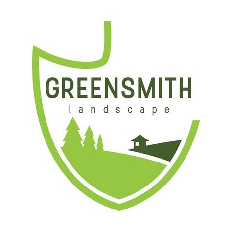 Create a unique and memorable logo for professional landscape company Logo design contest winning#design#logo#greensmith Natural Symbol, Landscape Company Logos, Landscape Equipment, Field Garden, Lawn Care Logo, Landscaping Logo, Agriculture Logo, Vector Nature, Architecture Company