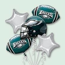 Eagles Football Party, Football Bouquet, Nfl Football Party, Philadelphia Eagles Helmet, Eagles Helmet, Football Balloons, Football Party Supplies, Star Balloons, Eagles Super Bowl