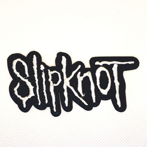 Slipknot Patch - Music Band Emblem - Punk Trash Music Appliqué  - Heavy Metal Music Embroidered Patch - D148-BK Approximately Size: 10.2 x 4 cm Item Number: D148-bk Product Type: Embroidered Patch > Iron/Sew-On Packing: 1 pcs. #AppliquéEmblems #Iron-OnPatches #Sew-OnPatches #Embroidered Emblems #Patch Appliqué #Clothing Patches #Logo Patches #Badge Emblems #Racingpatch #Motorsport # autologo #trentypatch #embroidery patch #Iron-on patch #repair patch #bandpatch #logopatch #moviepatch #icon #emblempatch #funpatch #moodexpression #stylepatch #Appliqué  #EmbroideredPatch Slipknot Patch, Patch Design Ideas, Diy Patches Punk, Metal Patches, Battle Vest, Metal Band Logos, Patch Ideas, Goth Bands, Band Patches