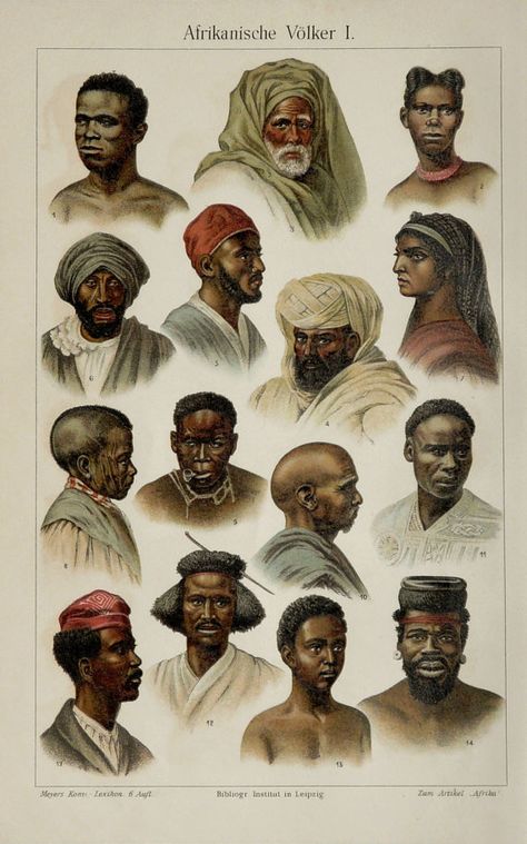 1897 Antique print of AFRICAN RACE of HUMAN. by AntiquePrintsOnly Africa People, African Royalty, Afrikaanse Kunst, African People, African Diaspora, Lithograph Print, African History, African Men, Arte Popular