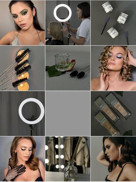 Make Up Artist Instagram Feed Ideas, Makeup Artist Ig Feed, Makeup Artist Aesthetic Instagram, Make Up Artist Job Aesthetic, Makeup Artist Content Ideas, Makeup Artist Instagram Feed, Salon Instagram Feed, Make Up Artist Photoshoot Ideas, Makeup Instagram Feed