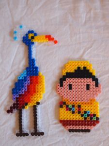 UP Pixar movie characters hama perler beads Up Pixar, Hama Art, Perler Creations, Melty Bead Patterns, Pearl Beads Pattern, Easy Perler Beads Ideas, Fuse Bead Patterns, Art Perle, Hama Beads Design