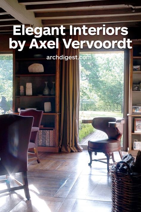 Discover the miminalist cool of Belgian interior designer Axel Vervoordt | archdigest.com Axel Vervoordt Interiors, Architectural Digest Kitchen, Living Room New York, Library Interior, Axel Vervoordt, Country Modern Home, Elegant Interiors, Antique Design, Formal Living Rooms