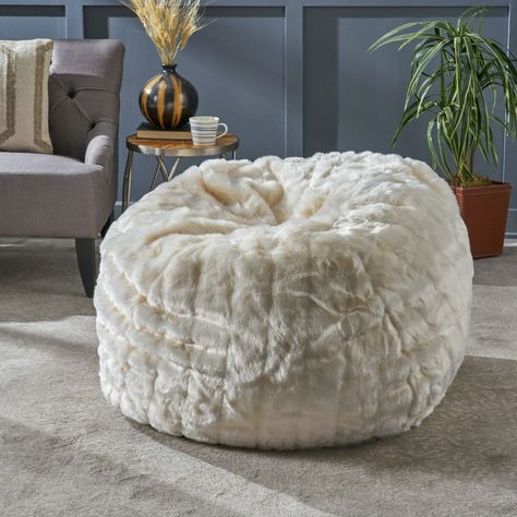 Fun Seating, Faux Fur Bean Bag, Fur Bean Bag, Bean Bag Cover, Room Inspired, Designer Board, Bean Bag Sofa, Nook Ideas, Bean Bag Covers