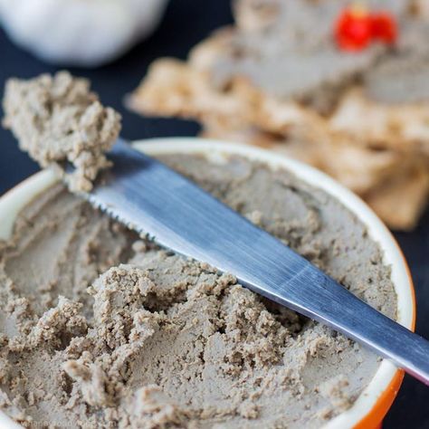 Pork Liver Pate Recipe, Mushrooms Red Wine, Liver Pate Recipe, Pork Liver, Liver Pate, Pate Recipes, Recipe Pork, Dried Porcini Mushrooms, Entertaining At Home