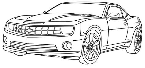 Cool Camaro Cars Coloring Pages : Best Place to Color Mustang Drawing, 2010 Chevy Camaro, Race Car Coloring Pages, Cartoon Car Drawing, Camaro Car, Cool Car Drawings, Cars Coloring Pages, Car Chevrolet, Coloring Pages For Boys