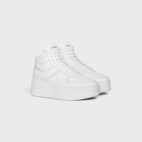 Shifting Wardrobe, White Wedge Sneakers, Celine Shoes, Leather Cuts, Fancy Shoes, Fancy Dress Design, Sneakers Women, Wedge Sneakers, Celine Bag