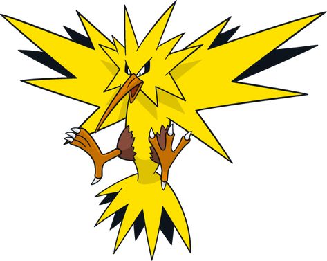 zapdos Zapdos Art, Zapdos Pokemon, Pokemon Wiki, Bird Pokemon, Pokemon Red Blue, Popular Pokemon, Naruto Sketch Drawing, Pokemon Red, Pokemon Pokedex