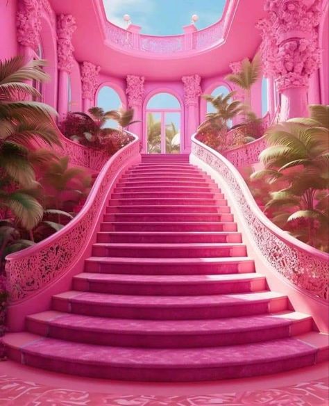 Pink Mansion, Fairytale House, Pink Castle, Pink Palace, Pink Wallpaper Girly, Kitchen Decor Ideas, Cool Backgrounds Wallpapers, Barbie Dream, Barbie House