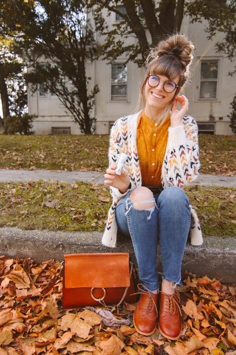 Ginger Fall Outfit, Quirky Fall Outfits, Quirky Fall Fashion, Bright Fall Outfits, Shopping Quotes Fashion, Vintage Fall Outfits, Looks Retro, Colorful Fall Outfits, I Love Fashion