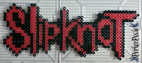 Nirvana Perler Beads, Motley Crue Perler Beads, Mcr Perler Bead Patterns, Slipknot Perler Beads, Pierce The Veil Perler Beads, System Of A Down Perler Beads, Goth Perler Bead Patterns, Pearl Beads Pattern, Easy Perler Beads Ideas