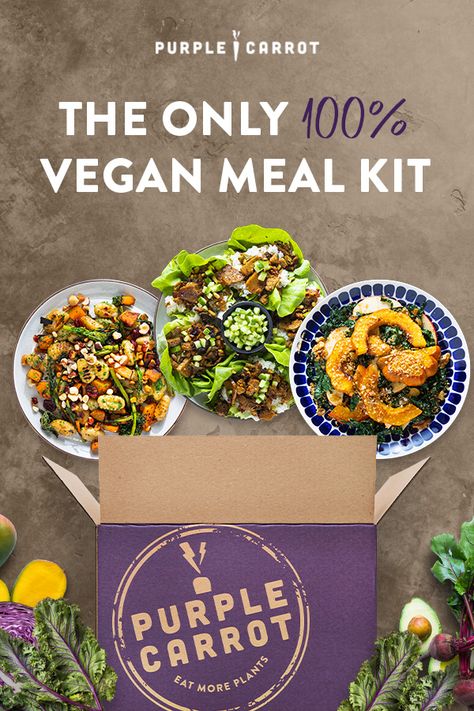 Delicious plant-based recipes and fresh ingredients delivered weekly. Meal Kits, Overnight Oat, Purple Carrot, Vegan Meal, Meal Kit, Jambalaya, Vegan Meals, Fresh Ingredients, Vegan Cooking