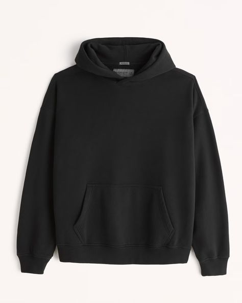 Men's Essential Popover Hoodie | Men's | Abercrombie.com Hoodie Design Ideas, Christmas List 2022, Better Cr Dr, Goth Shoes, Essential Hoodie, Xmas Wishlist, Clothing Staples, Cotton Polyester Fabric, Concept Clothing