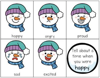 Snowman Emotions Board Game by Life Over C's and ITeachToo | TpT Snowmen Activities For Preschool, Winter Social Emotional Activities, December Social Emotional Activities, Social Emotional Snow Activities, Snowman Games Preschool, Snowman Emotions Activity, Emotions Board Game, Emotions Board, Colors Preschool