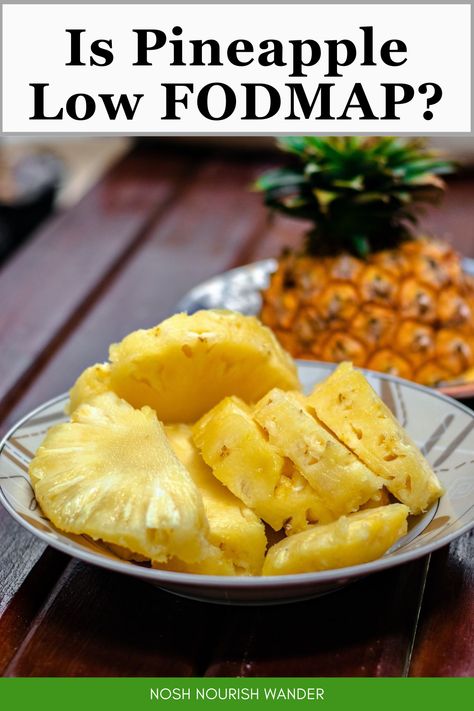 Is pineapple low in FODMAPs? If you’re a pineapple lover looking for answers, keep reading to discover if this delicious fruit can be part of your low FODMAP eating plan. When following a low FODMAP diet, it is essential to reduce your intake of certain carbohydrates. In this post, you will learn the relationship between pineapple and FODMAPs, and whether this tropical fruit can be enjoyed without triggering digestive discomfort. Low Fodmap Fruits, Pineapple Lovers, Ripe Pineapple, Dried Pineapple, Canned Pineapple, Grilled Pineapple, Low Fodmap Diet, Eating Plan, Fodmap Diet