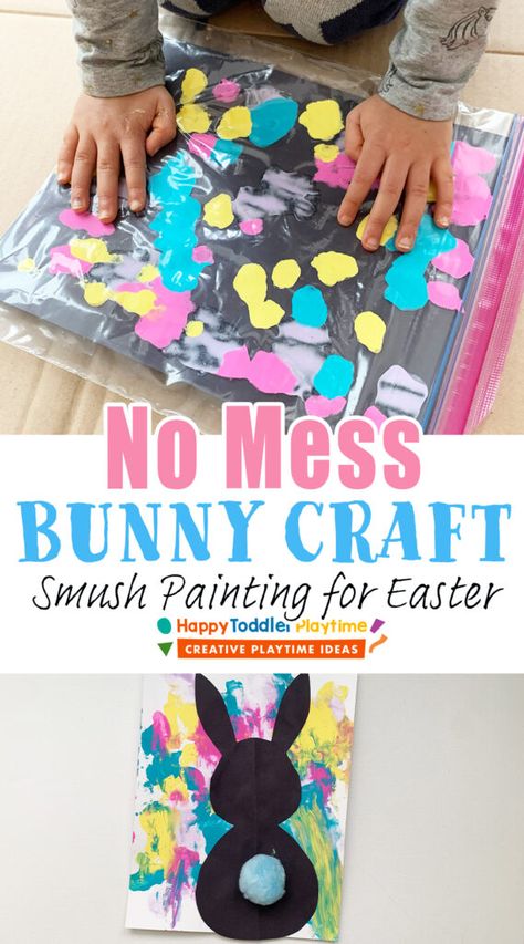 Peeps Activities For Toddlers, Easter Learning Activities For Kids, Bunny Toddler Craft, April Craft For Toddler, Baby Easter Activity, Easter Bunny Painting For Kids, Easter Activity For Toddlers, Baby Easter Activities, Easter Activities For Babies