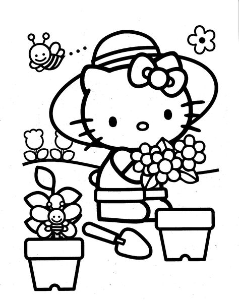 hello kitty coloring page Hello Kitty Desenho, Hello Kitty Coloring Pages, Kitty Coloring Pages, Hello Kitty Imagenes, Hello Kitty Colouring Pages, Images Hello Kitty, Hello Kitty Printables, Cat Coloring Book, Bunny Coloring Pages