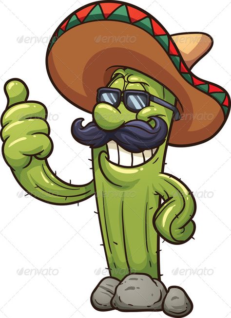 Mexican Cactus - Characters Vectors Mexican Cartoon, Cartoon Photos, Cactus Cartoon, Mexican Cactus, Cartoon Cactus, Cactus Drawing, Zestaw Ikon, Graffiti Doodles, Cactus Painting