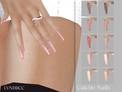 Cc Nails Sims 4, Sims 4 Cc Nails Long, Sims Nails, Cc Nails, Cc Accessories, Sims 4 Nails, Long Coffin Nails, Sims Inspiration, The Sims 4 Skin