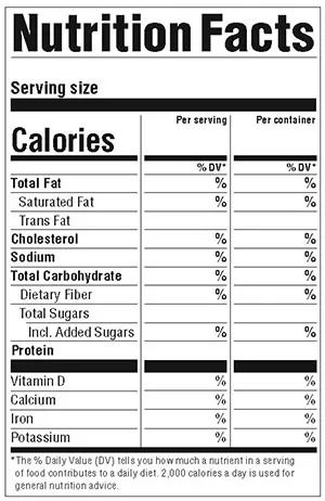 Create & Download United States Nutrition Facts Labels Nutrition Labels Template, Nutrition Label Worksheet, How To Read Nutrition Labels, How To Read A Food Label Nutrition, Nutrition Facts Label, State Foods, Nutrition Labels, Trans Fat, Daily Diet