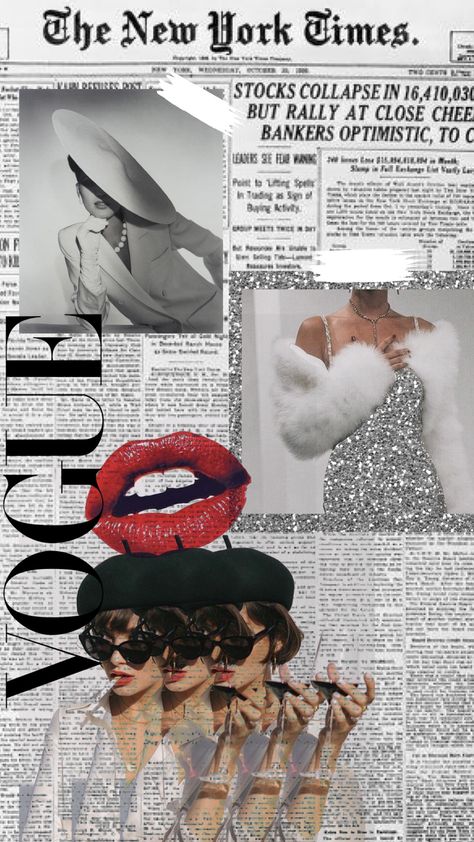 #fashion #edits #fashioncollage #style #vogue #collage #glitterwallpaper #glittergraphics Vogue Collage, Foto Muro Collage, Vogue Wallpaper, Wallpaper Estetika, Vogue Vintage, Collage Background, Fashion Wallpaper, Picture Collage Wall, Glitter Wallpaper