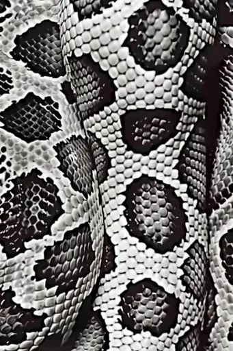 ↑↑↑ Larger size on website 🔸 The image shows a close-up of a snake's skin, rendered in black and white. The scales are hexagonal  🔸 From Midjourney AI Image Snake Scales, Snake Patterns, Light And Dark, Dots Pattern, Scales, Snake Skin, Light In The Dark, Art Images, The Beauty