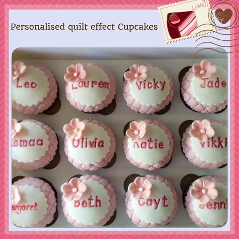 Personalised cupcakes Girl Birthday Cupcakes, Cupcake Packaging, Butterfly Birthday Cakes, Personalised Cupcakes, Mini Cupcake, 40th Birthday Cakes, Cake Inspo, Cupcake Designs, Shower Cupcakes