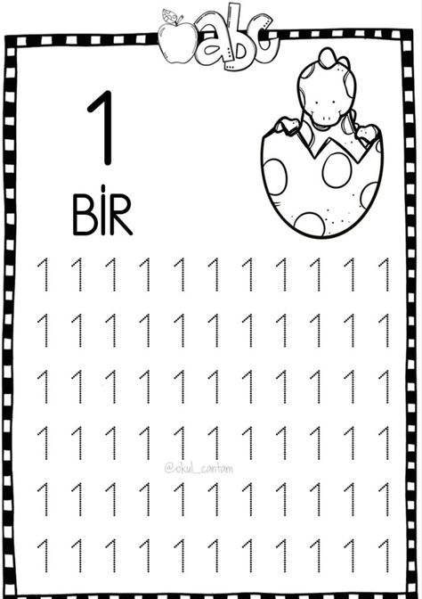 1 Rakami, Preschool Activity, Abc, Preschool, Word Search Puzzle, Pre School