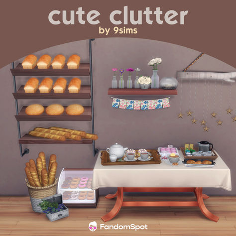 Sims 4 Cc Bakery Clothes, The Sims 4 Pantry, Sims Store Cc, Sims 4 Rags To Riches, Sims 4 Rags To Riches Cc, The Sims 4 Bakery, Sims 4 Cc Bakery Clutter, Ts4 Bakery Cc, Sims 4 Functional Bakery Cc