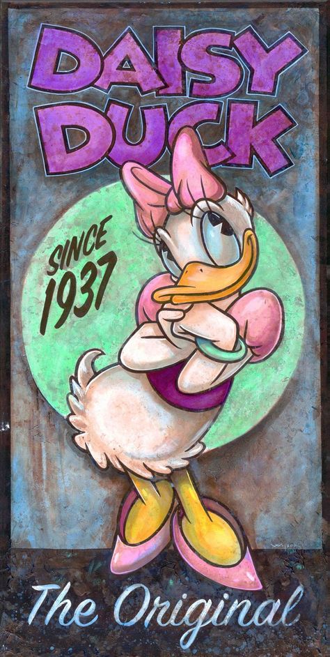 Popular artists, such as Darren Wilson and Randy Noble, will be on hand to sign their works. Vintage Disney Posters, Disney Poster, Donald And Daisy Duck, Vintage Cartoons, Retro Disney, Disney Posters, Mickey Mouse Wallpaper, Disney Vintage, Disney Artwork