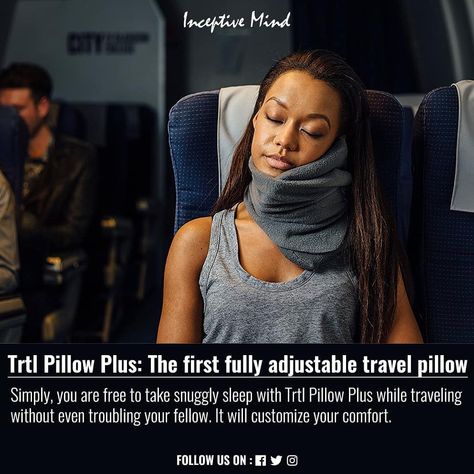 Trtl Pillow Plus. Scientifically Engineered Travel Pillow With Premium Comfort And Breathability. #trtl #pillow #travel #travelpillow @trtlpillow Airplane Pillow, Neck Support Pillow, Shoulder Support, Cervical Pillows, Long Haul Flight, Fleece Scarf, Long Flights, Neck Pillow Travel, Neck Support