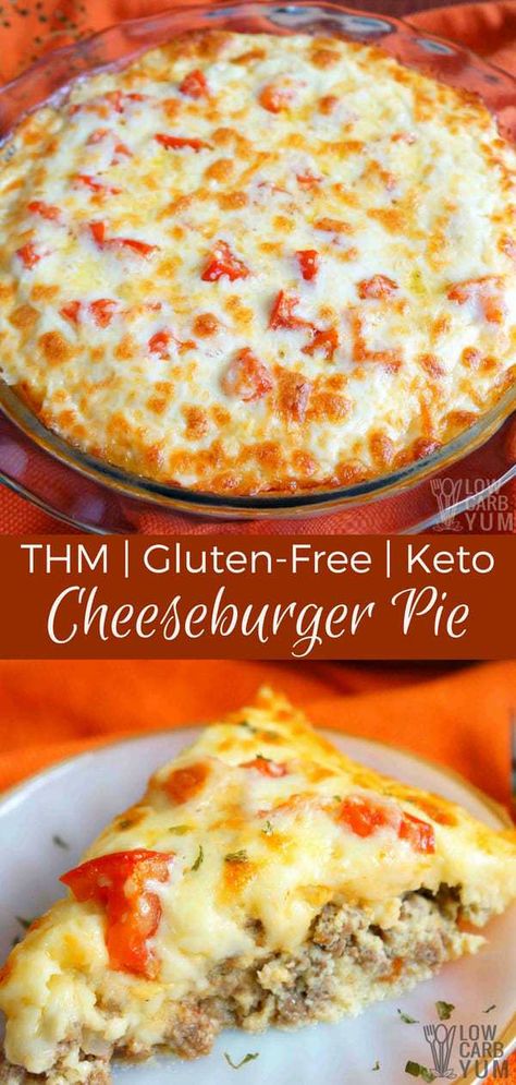 Low Carb Cheeseburger, Cheeseburger Pie, Simple Keto, Keto Vegan, Resep Diet, Makanan Diet, Low Carb Diet Recipes, Keto Recipes Dinner, Low Carb Dinner Recipes