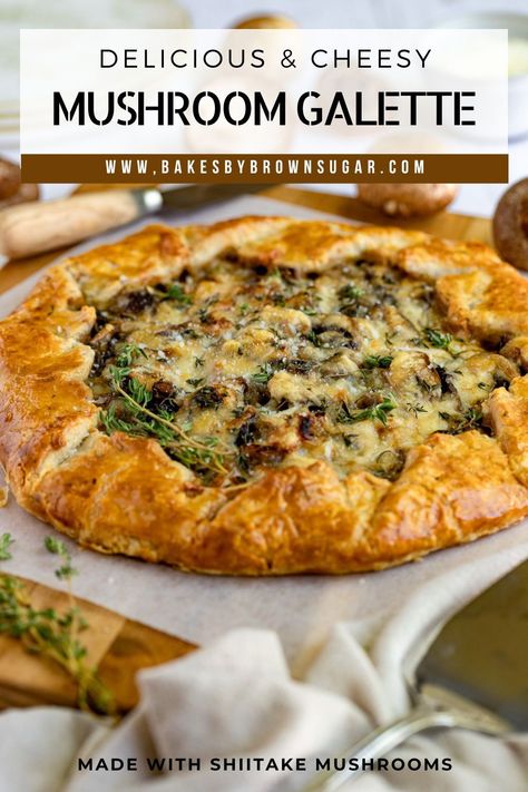 Mushroom Galette, Mushroom Tart, Galette Recipe, Savory Tart, French Cooking, Culinary Recipes, Tart Recipes, French Food, Mushroom Recipes