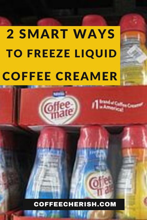 Can You Freeze Coffee Creamer, Freezing Coffee Creamer, Starbucks Coffee Creamer, Coffee Creamer Container Crafts, Coffee Creamer Crafts, Coffee Creamer Bottle Crafts, Coffee Creamer Bottles, Sugar Free Creamer, International Delight Creamer