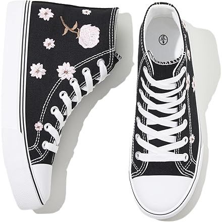 Amazon.com Shopping Cart Cute Converse Shoes, Cute Converse, Hello Kitty Shoes, Casual Walking Shoes, Sneakers Looks, Converse Style, Embroidered Shoes, Shoes Canvas, Volleyball Shoes