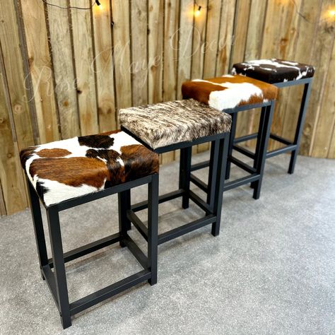 This Dining Chairs item by RoseMayeDecor has 384 favorites from Etsy shoppers. Ships from United Kingdom. Listed on Sep 19, 2023 Cowhide Kitchen, Cowhide Bar Stools, Cowhide Upholstery, Western Bar, Rustic Bar Stools, Cowhide Pattern, Steel Stool, Hidden Bar, Rustic Bar