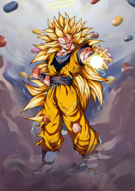 Dbz Art Goku, Super Saiyan 3 Goku, Goku Super Saiyan 3, Ssj4 Goku, Dragon Ball Characters, Super Saiyan 4 Goku, Dragon Ballz Goku, Goku Ssj3, Super Saiyan 3