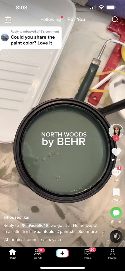 Forest Edge Behr Paint, Northwoods Behr Paint, Behr North Woods, Secluded Woods Behr Paint, Behr Ecological Green Paint, Behr Paint, Board And Batten, Mud Room, Paint Colors For Home