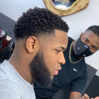 Curl Sponge Hairstyles Men, Sponge Taper Fade, Mens Waves Haircut, Christian Hairstyles, Afro Hair Fade, Black Man Haircut Fade, Black Haircuts, Natural Hair Styling, Waves Hairstyle Men